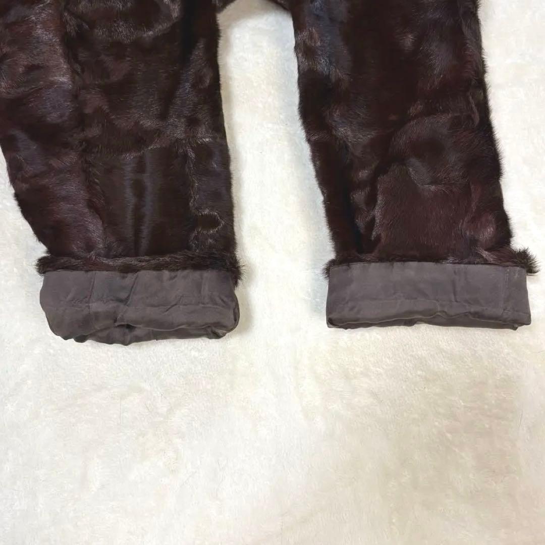 スワカラ×フォックス ロングコート ブラウン 高級毛皮 ヴィンテージ 15号