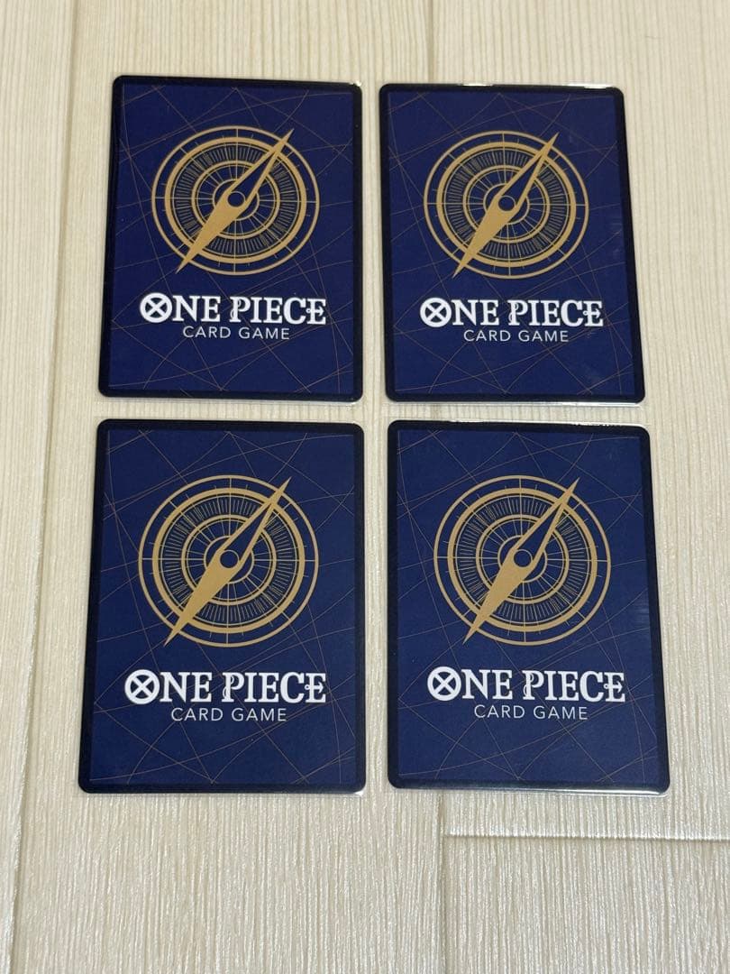 ワンピース カードゲーム 少女　 4枚セット　青黄ナミ