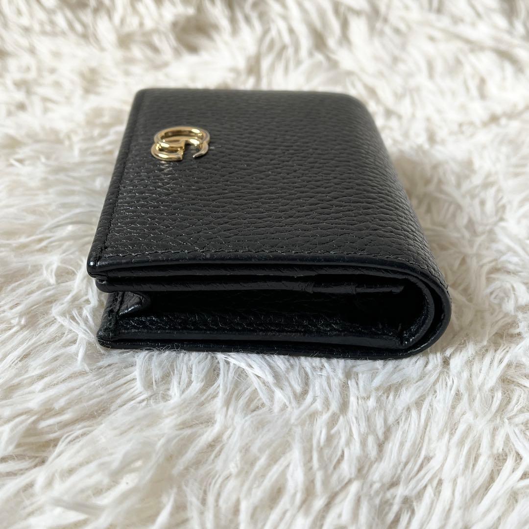 ⭐️極美品⭐️　GUCCI　GGマーモント　カードケース　ミニ財布　ブラック