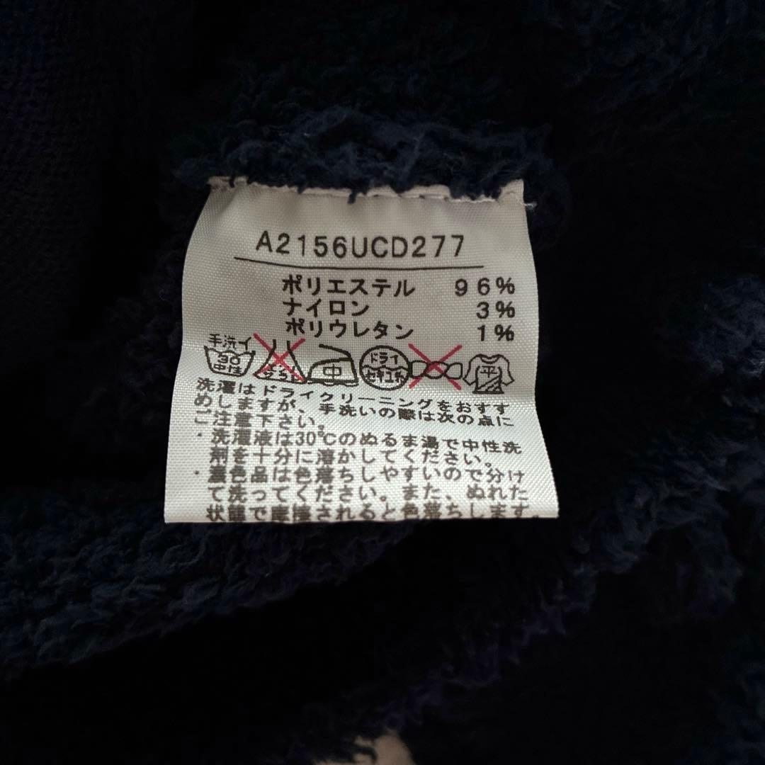 美品 希少✨ピンクハウス ロゴ刺繍入り モコモコ ジップアップ パーカー リボン