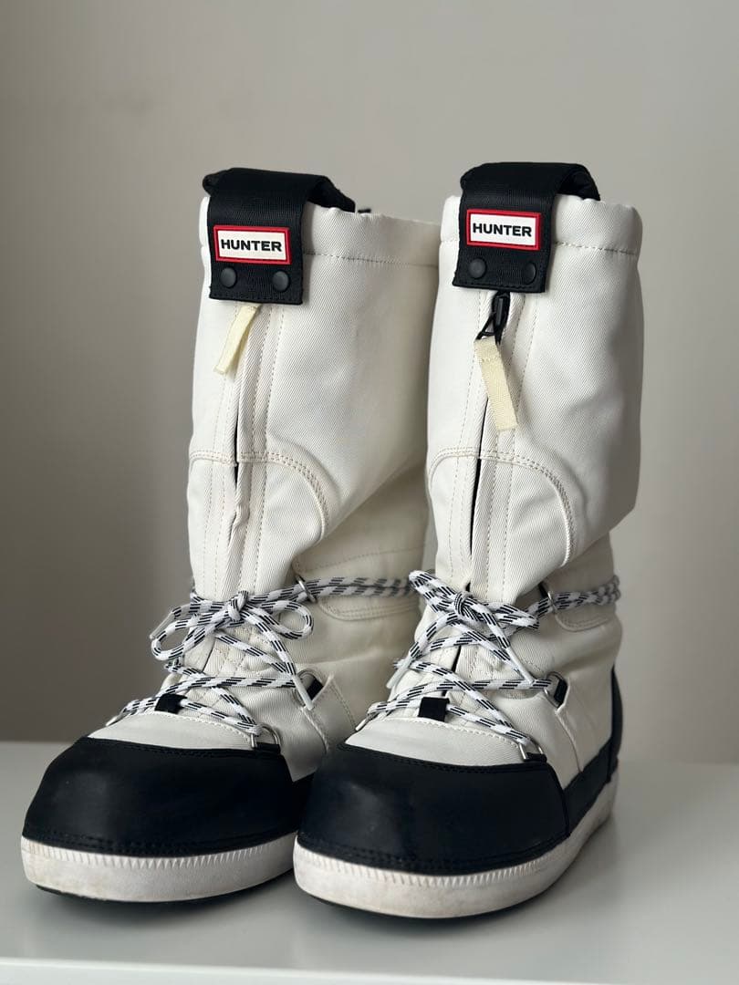 レア　ハンター　スノーロングブーツ ホワイト　24cm レディース