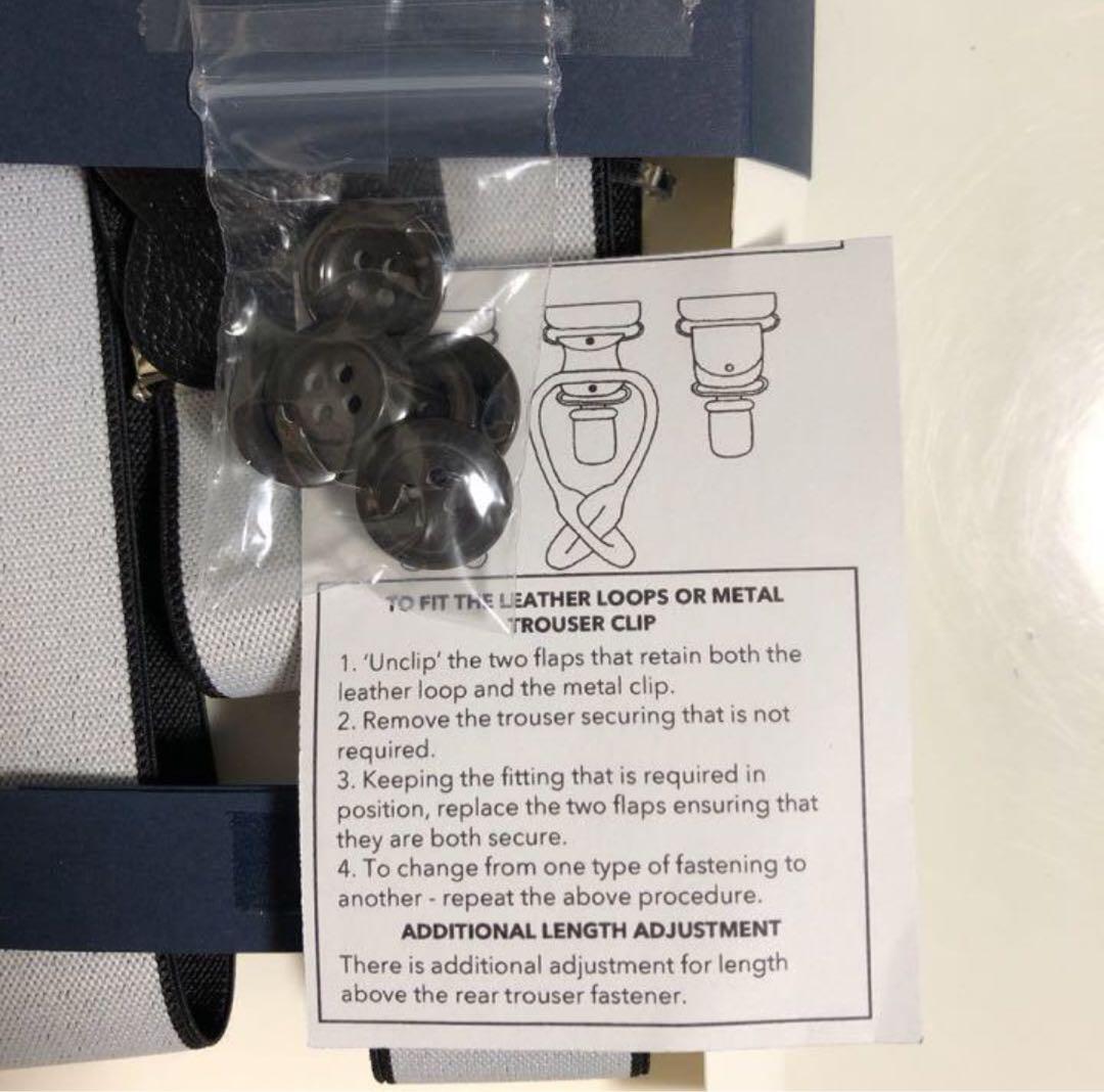 【新品未使用】 THURSTON ハンドメイド サスペンダー 黒