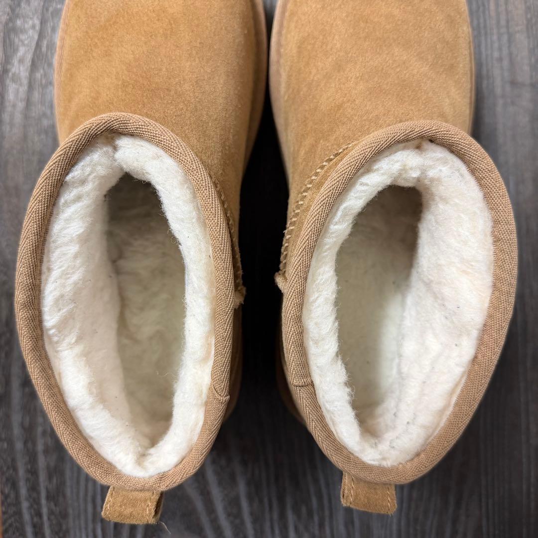 UGG クラシックウルトラミニ プラットフォーム 25cm チェスナット