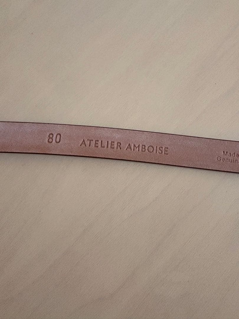 conte コンテ　えみり　バックルナローベルト　ブラウン