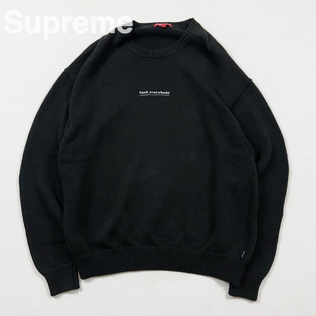 Supreme シュプリーム Fuck Everybody Sweaterニット