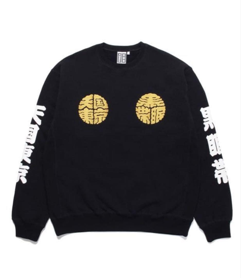 即完　BlackEyePatch×WACKO MARIAスウェット上下L 金刺繍