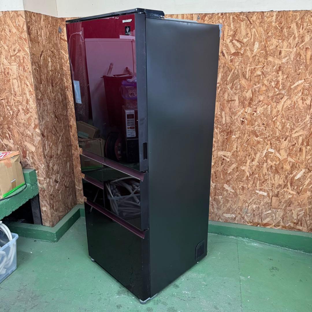 277 シャープ　大型冷蔵庫　500L強　小型　家庭用　自動製氷　右開き