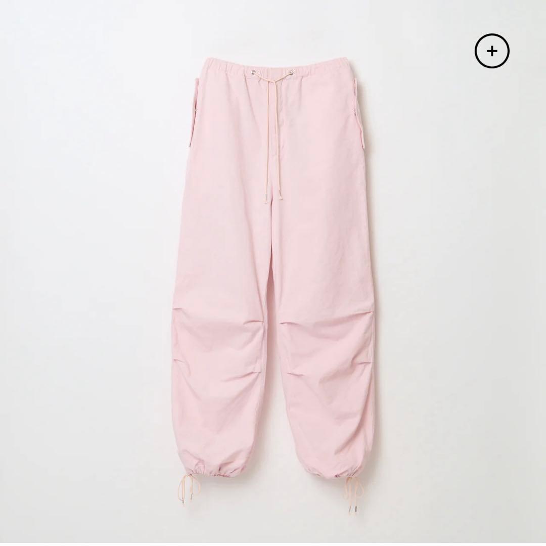 【新品未使用】SHISHIKUI パラシュートパンツ　ピンク　バッグ付き