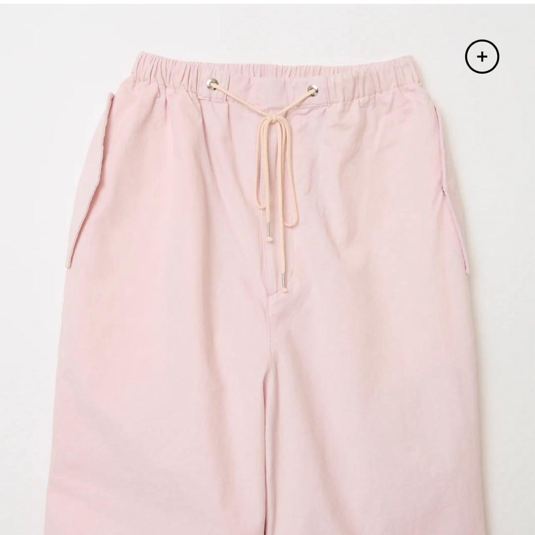 【新品未使用】SHISHIKUI パラシュートパンツ　ピンク　バッグ付き