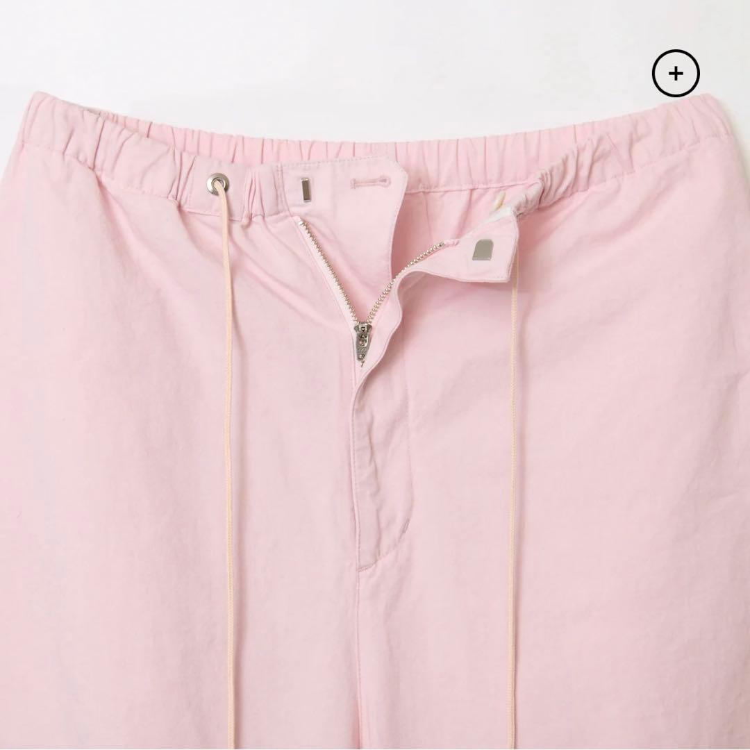 【新品未使用】SHISHIKUI パラシュートパンツ　ピンク　バッグ付き