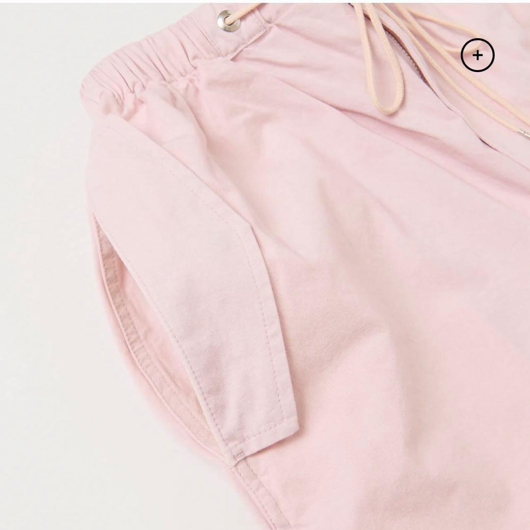 【新品未使用】SHISHIKUI パラシュートパンツ　ピンク　バッグ付き