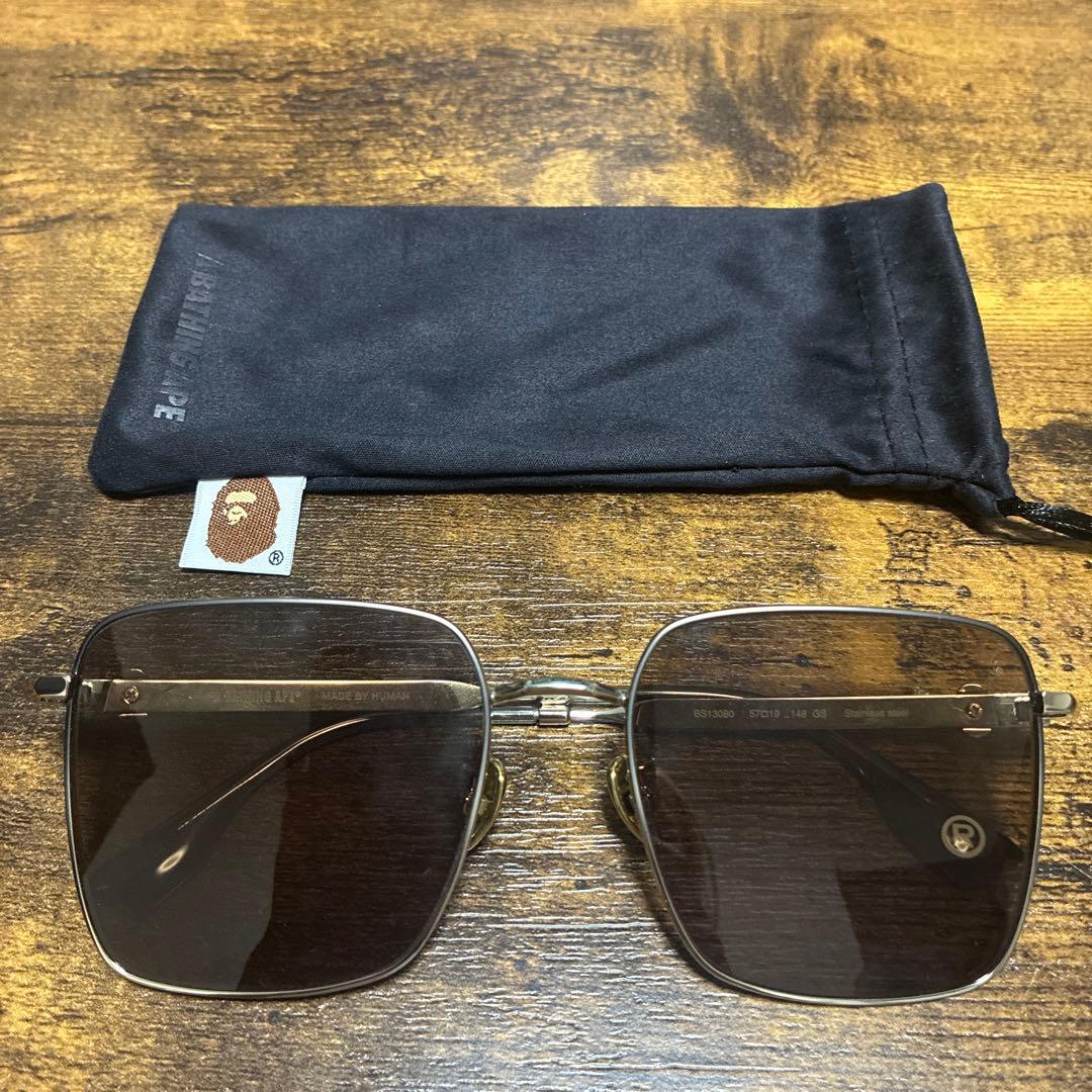 A BATHING APE エイプ　サングラス ブラウン