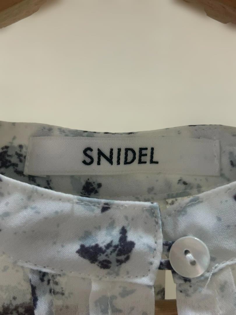 未使用品　スナイデル　フリルワンピースブルー サイズ2(M,L相当)