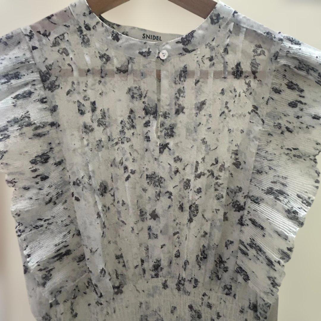 未使用品　スナイデル　フリルワンピースブルー サイズ2(M,L相当)