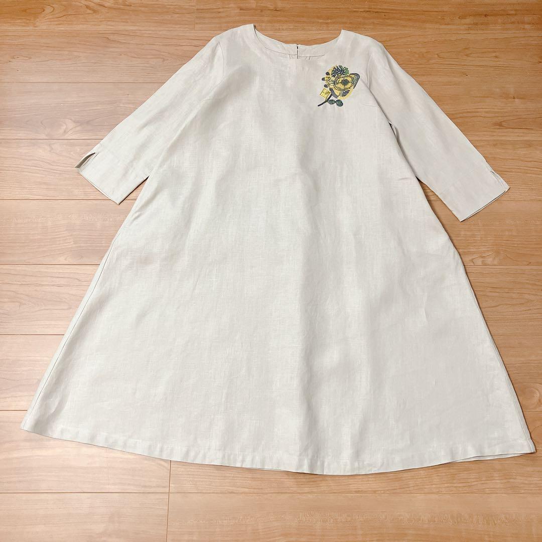 群言堂 根々　リネンワンピース 石見銀山生活文化研究所
