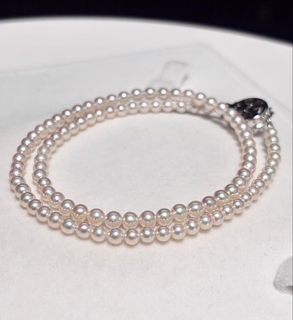 処分価格！①照り最強オーロラ彩凛レベル3.5-4.0mm アコヤ真珠ベビーパール