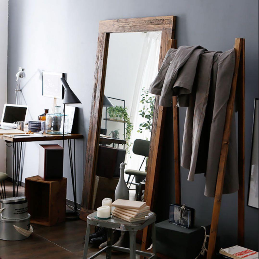 【alice】大型木製スタンドミラー