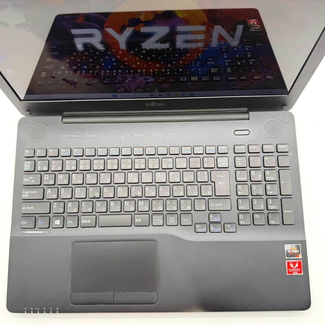 富士通 ノートPC Ryzen3 20GB 新品SSD512 DVD 超高速起動