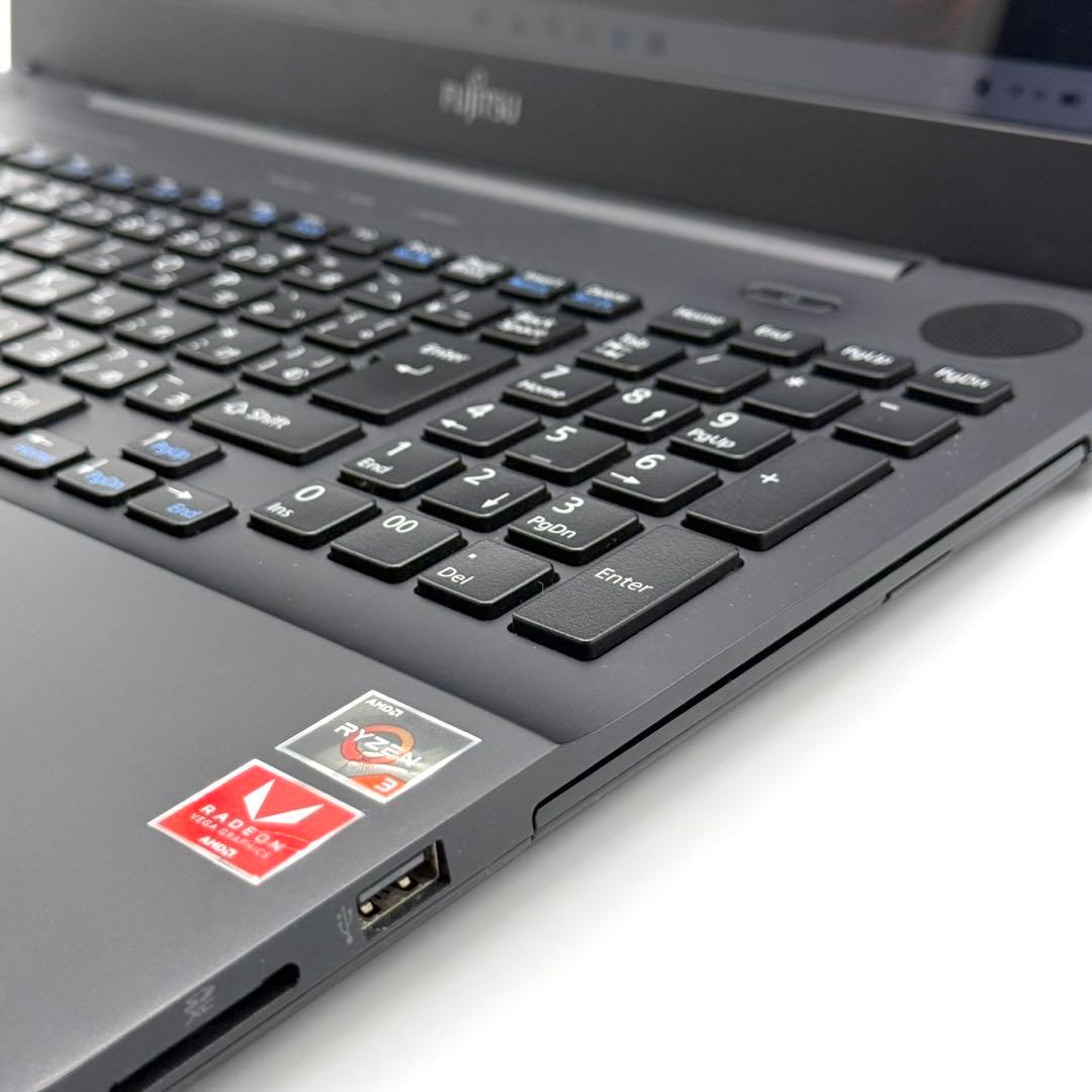 富士通 ノートPC Ryzen3 20GB 新品SSD512 DVD 超高速起動