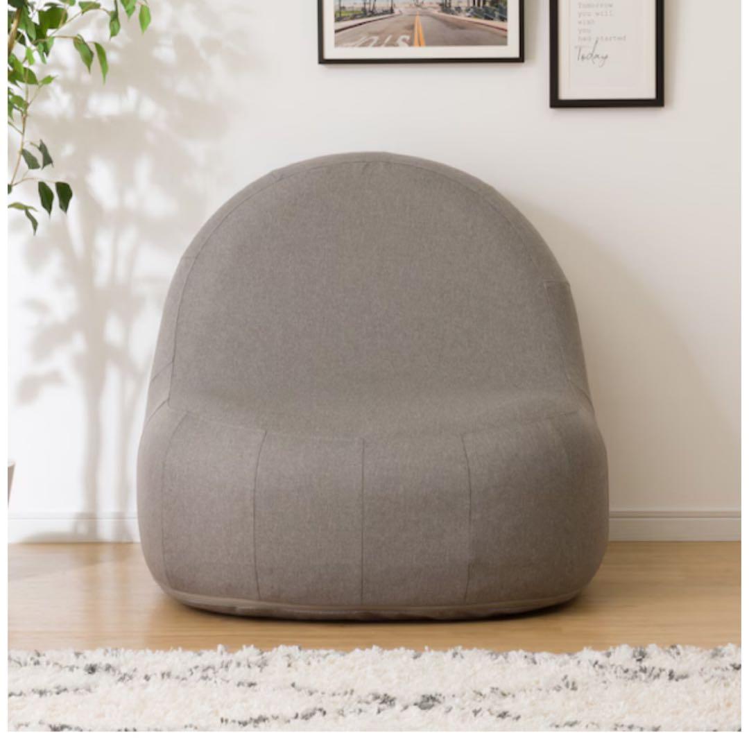 カバーが洗える1人用ふわもちソファ