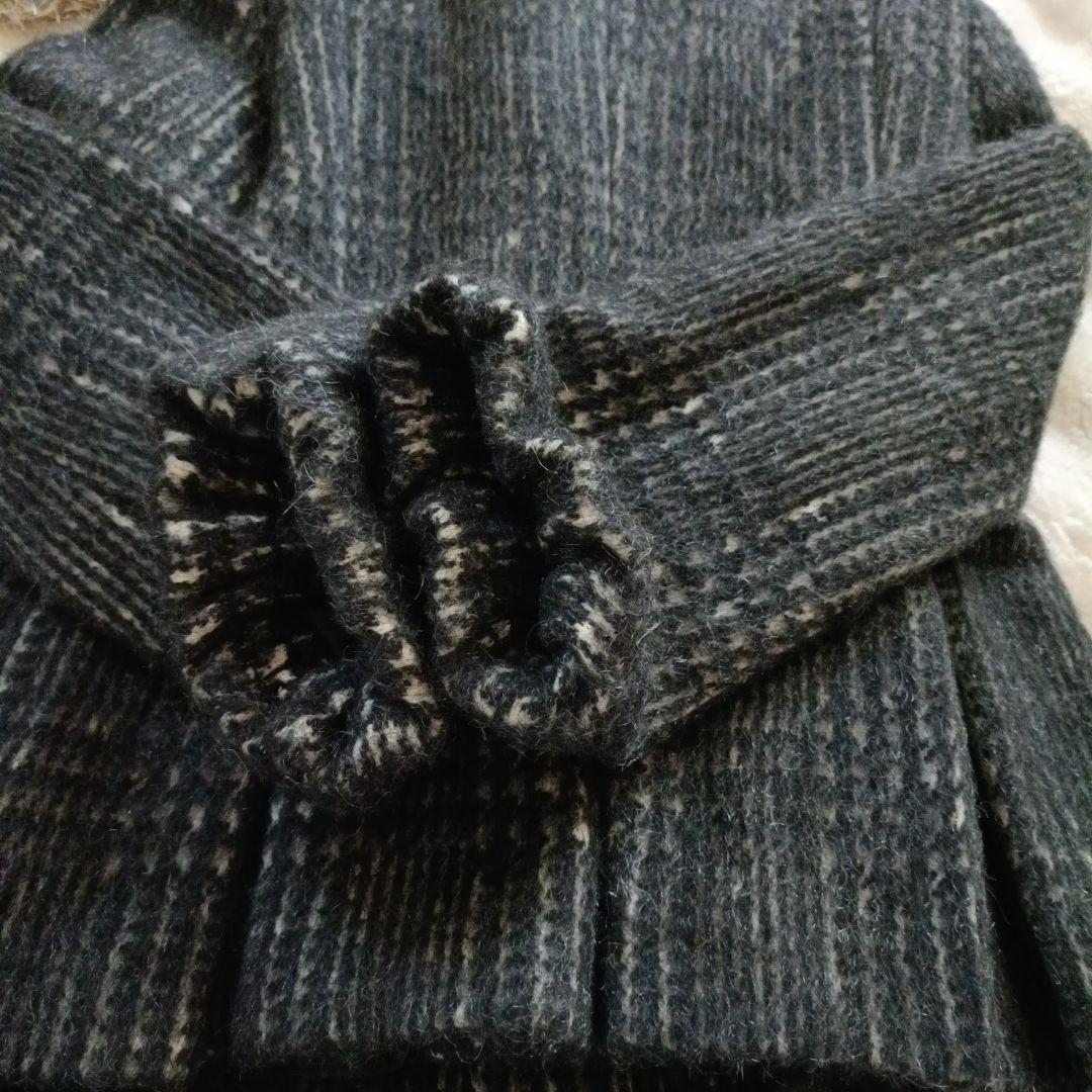 Max&Co 2wayツイードコート　アルパカ　モヘヤ　プリーツ