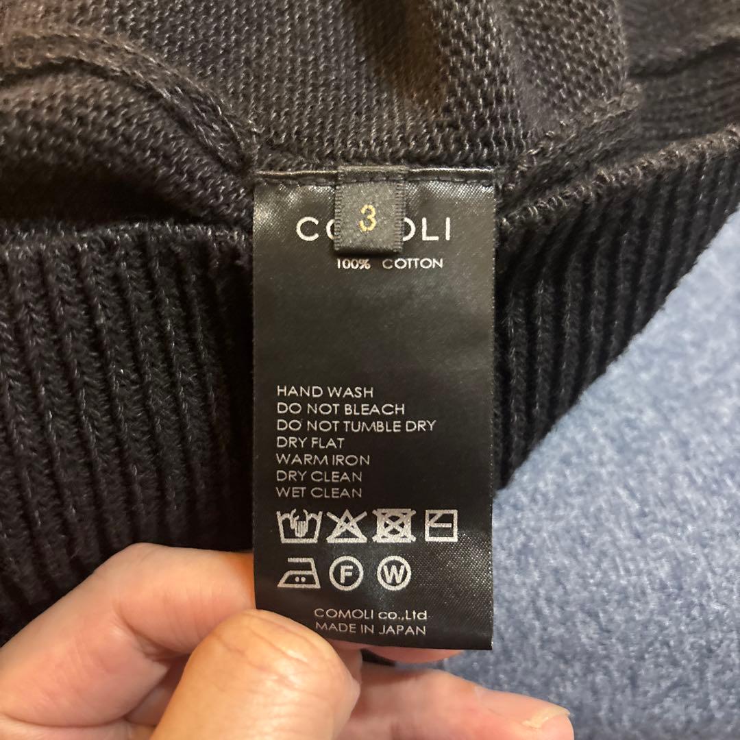 COMOLI 7G クルーネックニット サイズ3