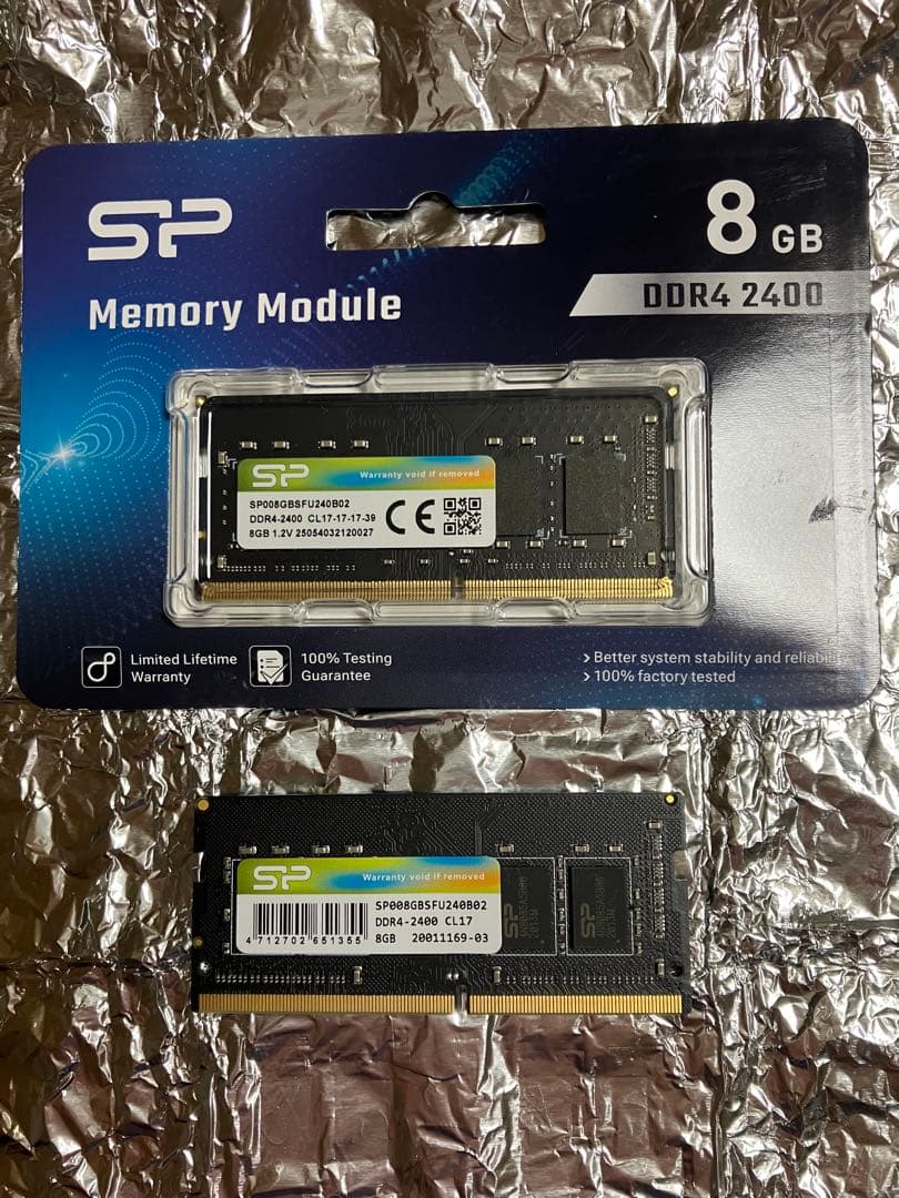 Silicon Power 16GB(8GB×2枚)　DDR4 2400MHz