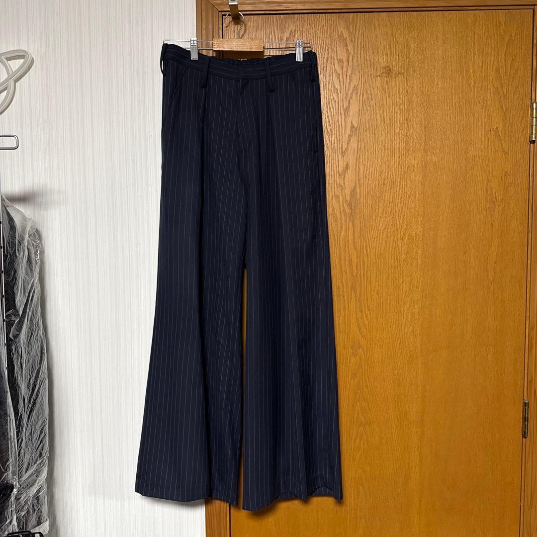 LiNoH ストライプ柄スラックスパンツ 限定値下げ中