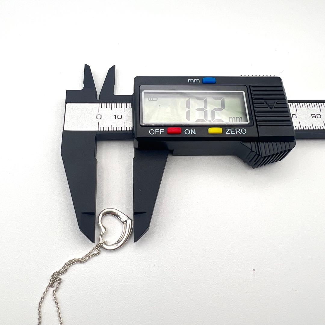 【美品】TIFFANYティファニー ネックレス オープンハート 16ミリサイズ