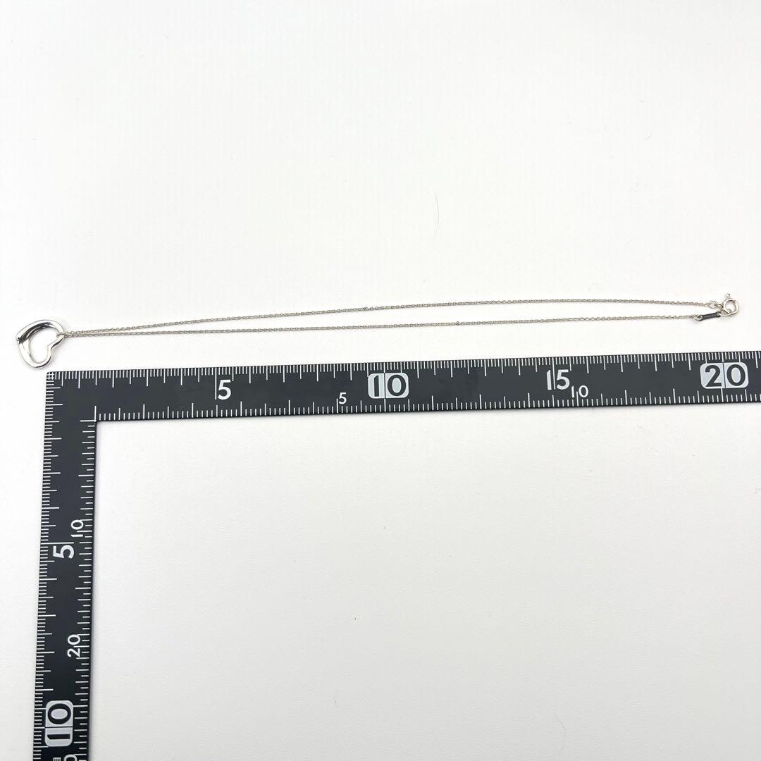 【美品】TIFFANYティファニー ネックレス オープンハート 16ミリサイズ