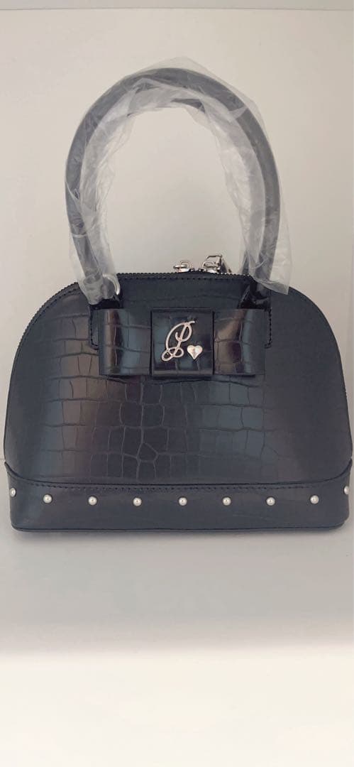 pium フロントリボンクロコ調バック