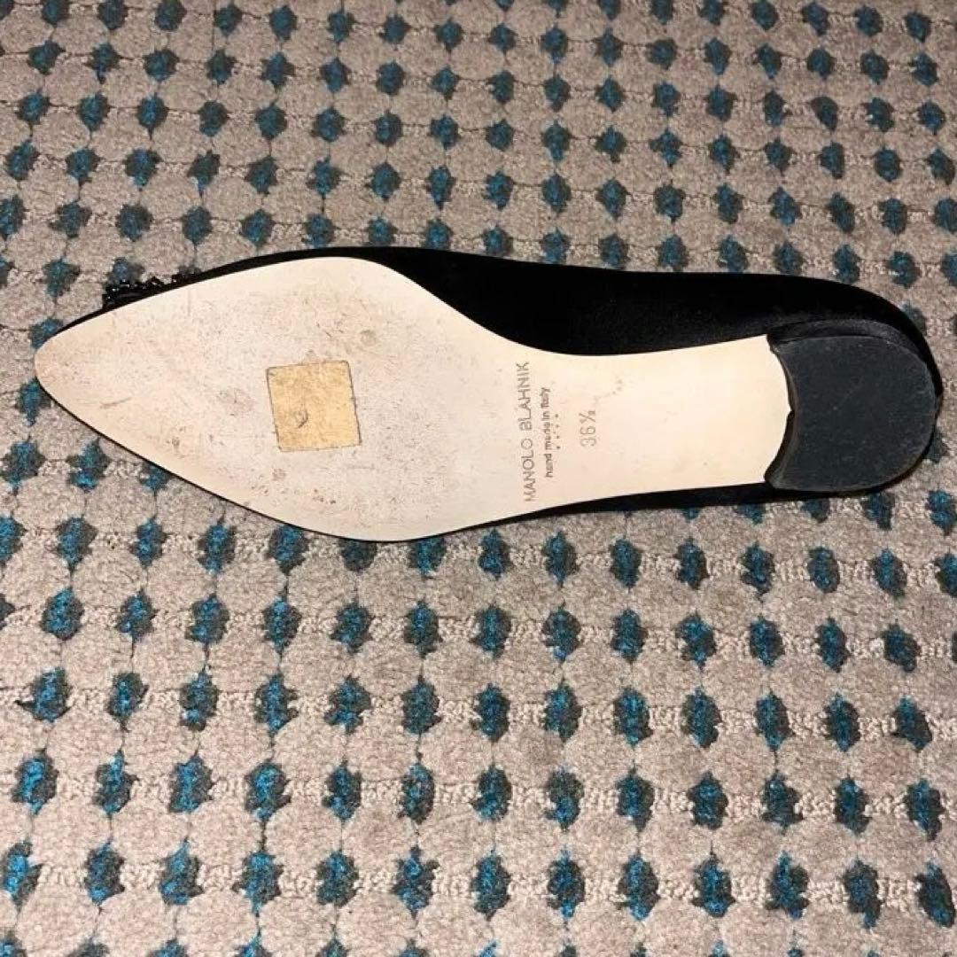 y*u様 【箱・保存袋付き】MANOLO BLAHNIKフラットシューズ36.5