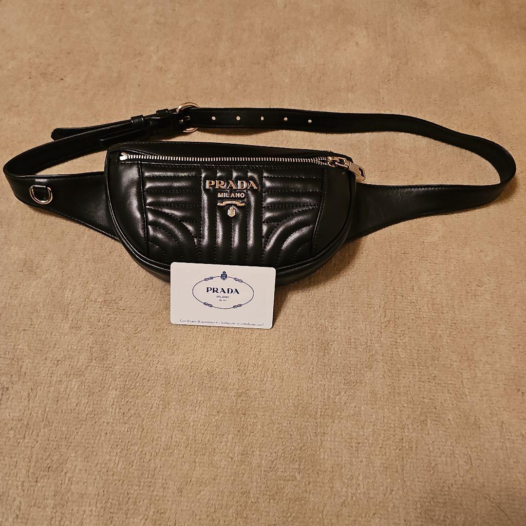 PRADA カーフレザー 2way ボディバッグ