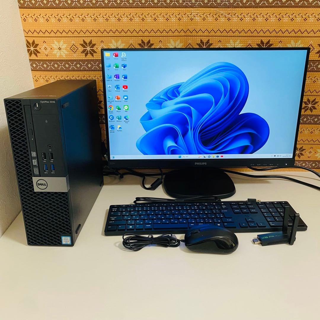 Y561 Dellデスクトップi5 SSDサクサク動くWin11オフィス2024