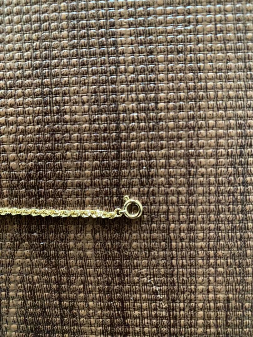 18金ロープチェーンブレスレット