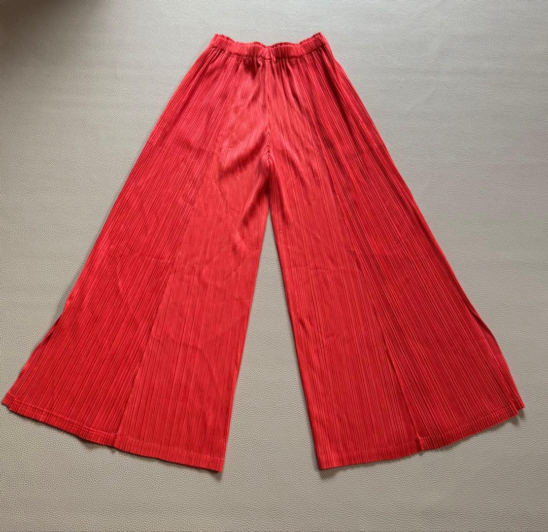 PLEATS PLEASE オレンジ ガウチョパンツPP81JF144