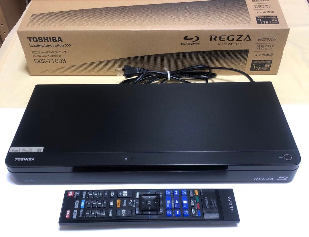 REGZA ブルーレイレコーダーDBR-T1008