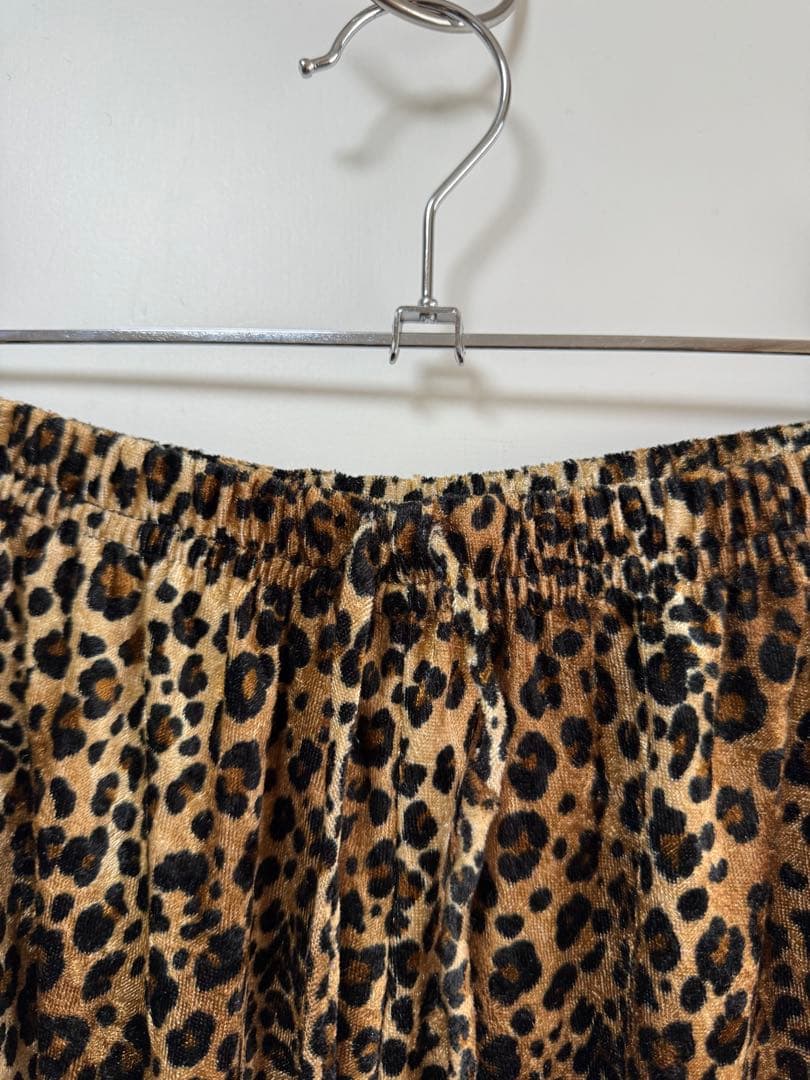 90s usa製 レオパード柄 ベロアパンツ hooked jantiques