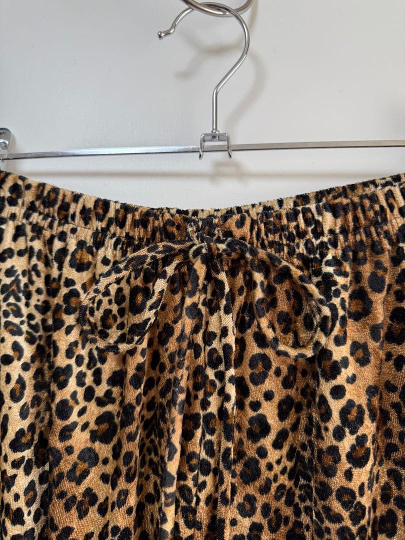 90s usa製 レオパード柄 ベロアパンツ hooked jantiques