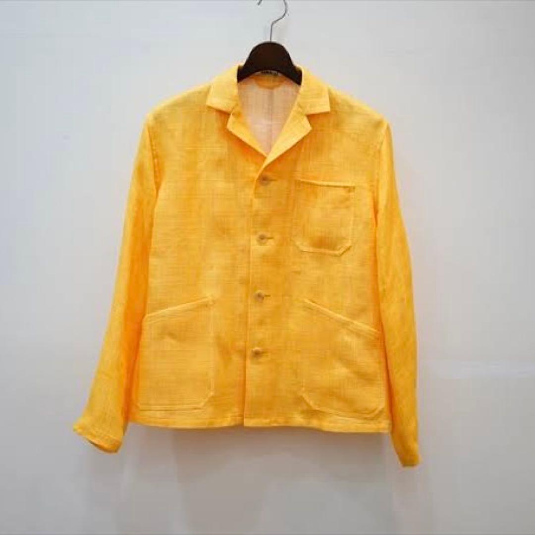【美品】AURALEE Linen Double Face Blouzon