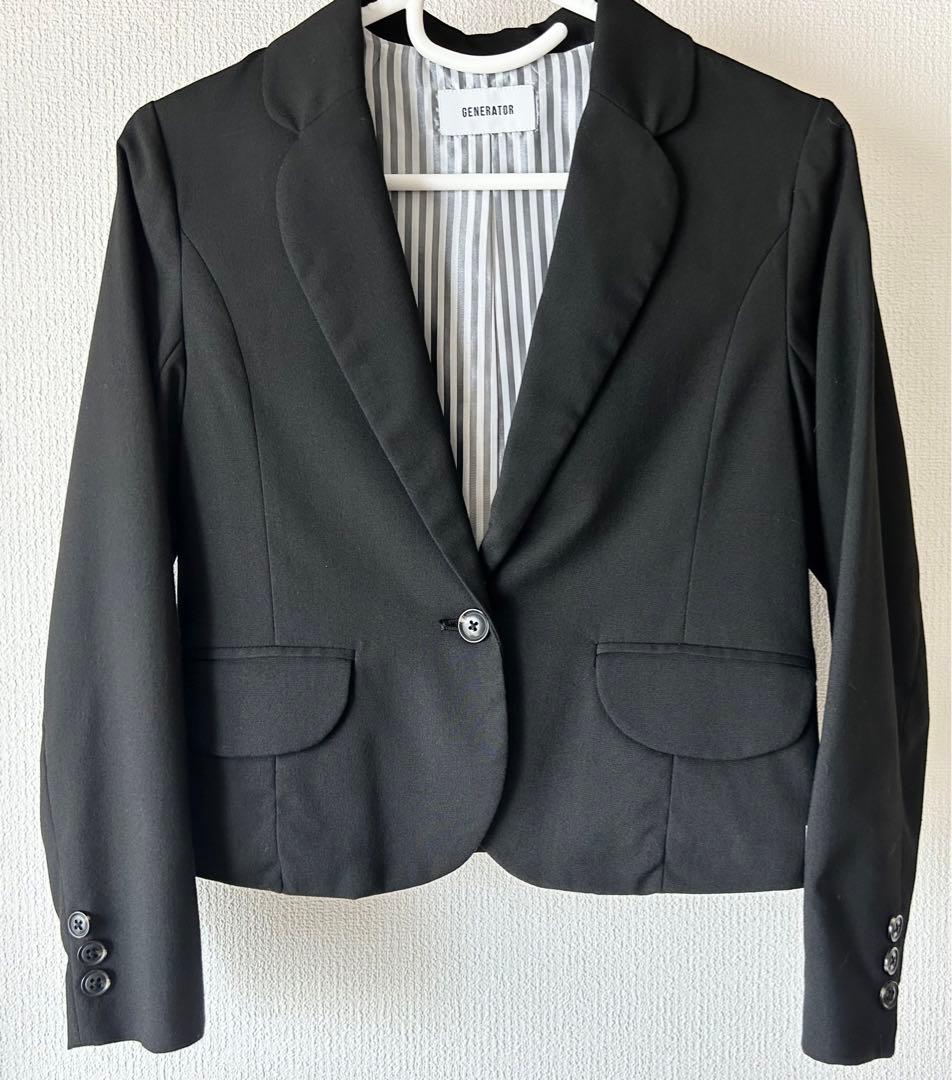 GENERATOR キッズ 卒業式 服 (スーツ上下、ブラウス、リボン）