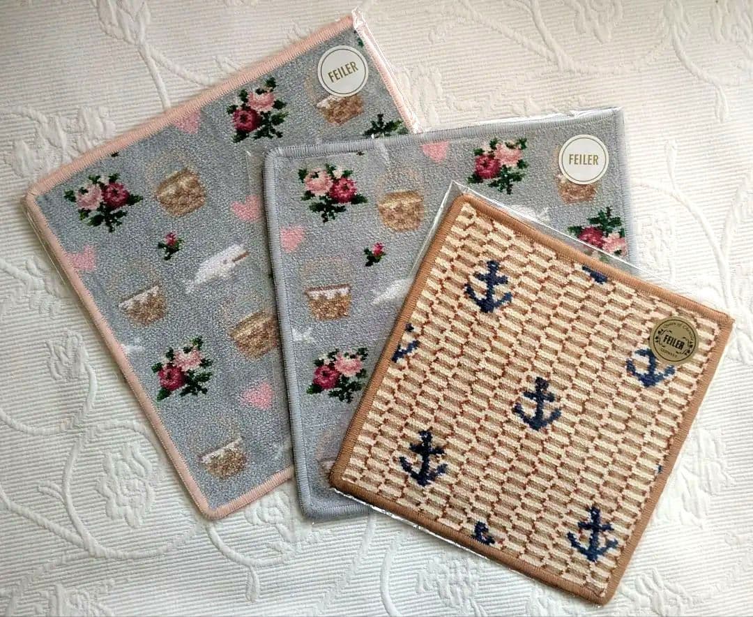 FEILER×ナンタケット 新品未開封ハンカチ3枚セット