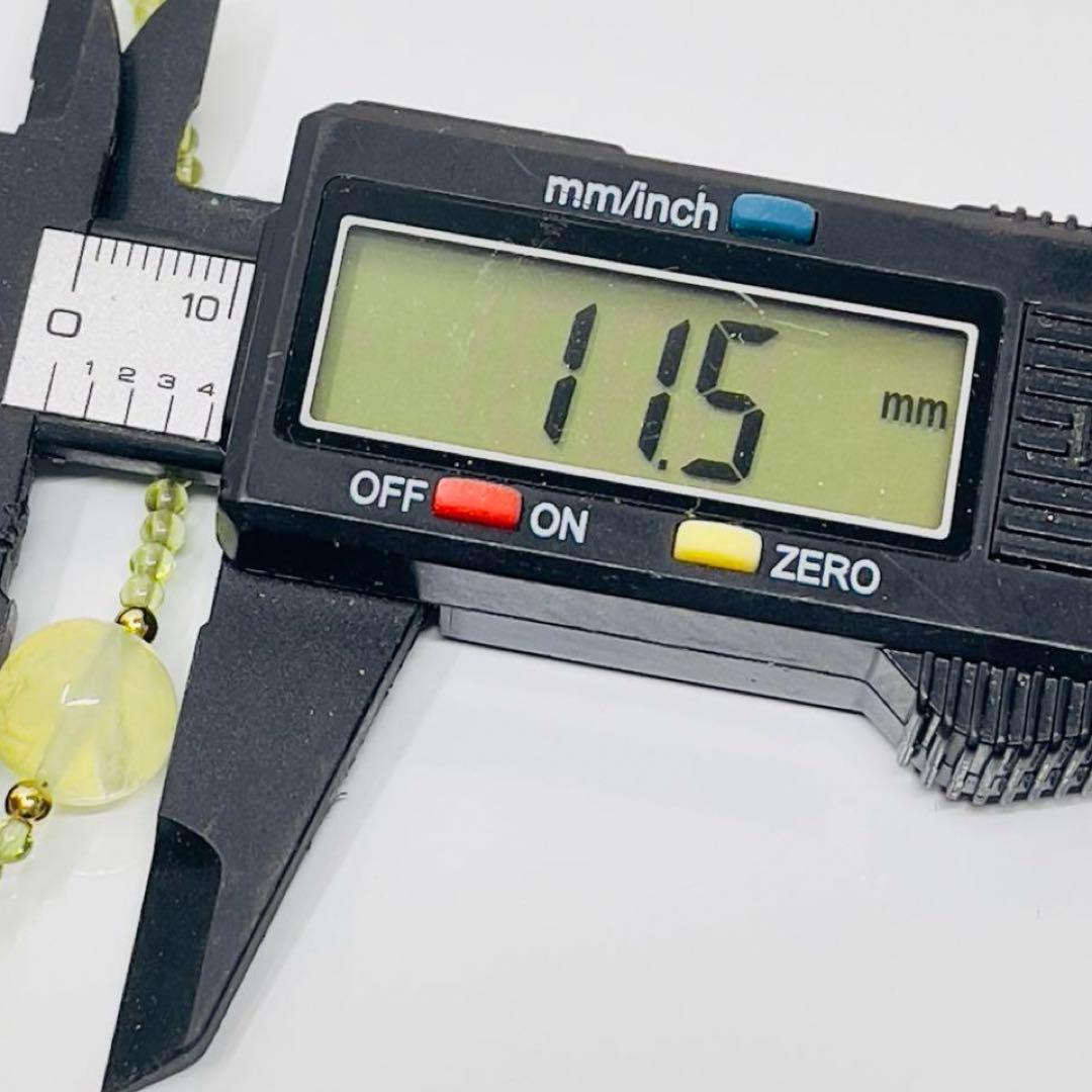 ナ*ん様 天然石ペリドットK18ネックレスB