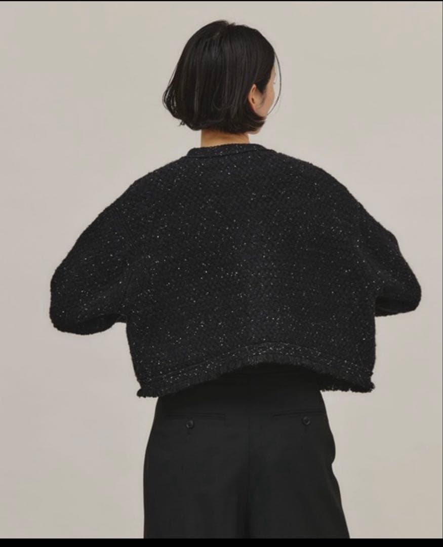 Curensology ツイードニットジャケット