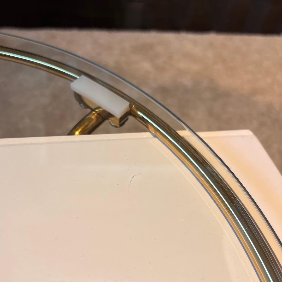 送料込 Francfranc レガート コーヒーテーブル S ゴールド×マーブル