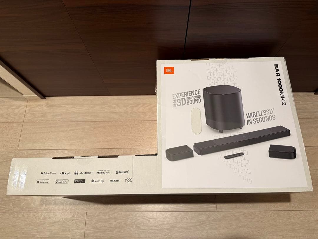 JBL BAR 1000MK2 JBLBAR1000M2BLKJN｜サウンドバー