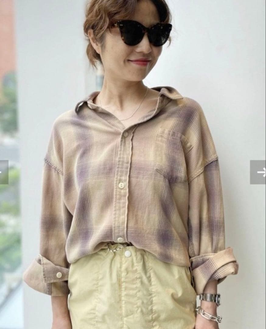 L'Appartement REMI RELIEF Check Shirt 美品