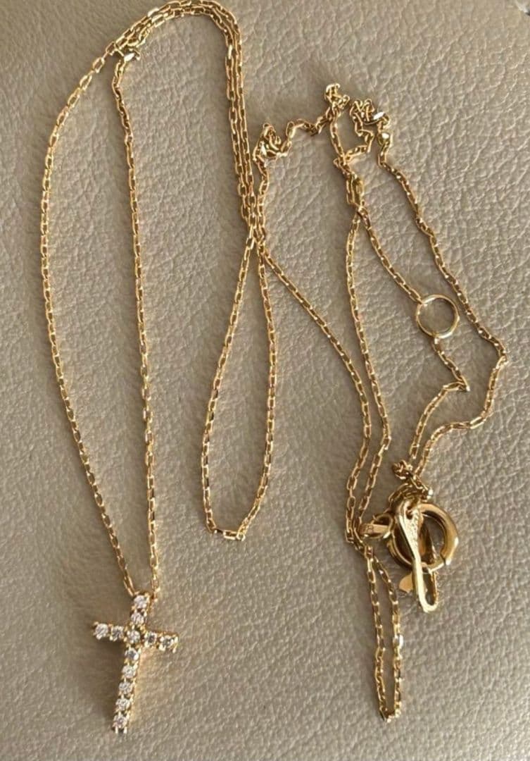 合馬公式アカウント1様用　スタージュエリークロスダイヤネックレス　0.03ct