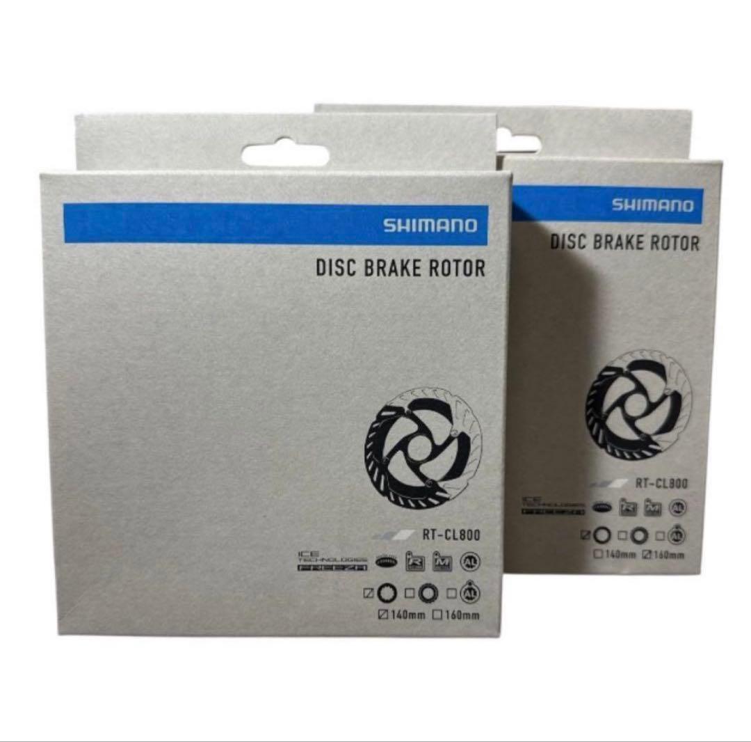 シマノ ディスクブレーキローター 2枚セットRT-CL800SI 160・140