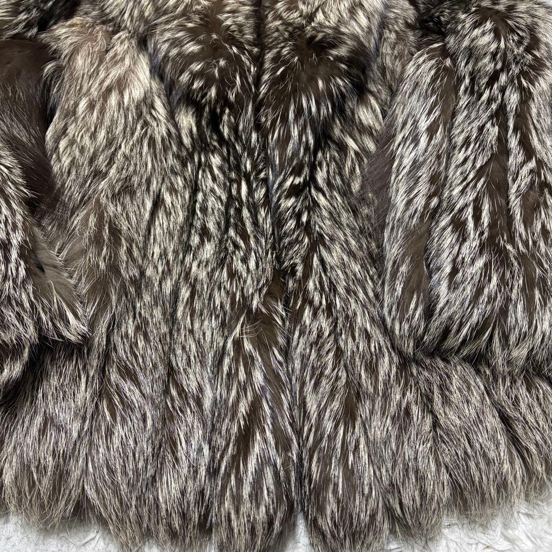 【極美品】SAGA FOX 金サガ シルバーフォックス　毛皮コート 極上毛並み